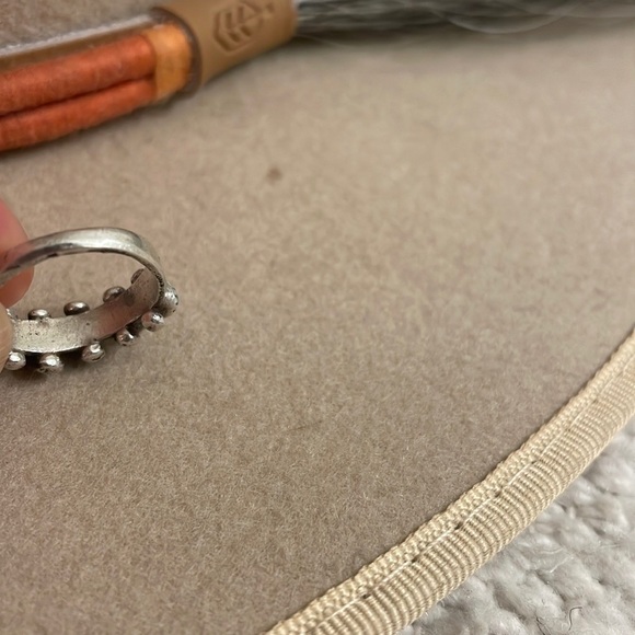 Vintage Zuni Turquoise + Silver pinky ring - Picture 4 of 5